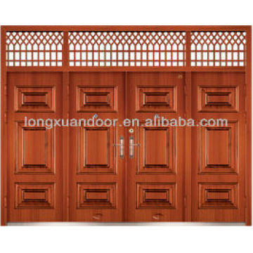 Puerta de acero principal, puerta de seguridad principal vienen con hardware